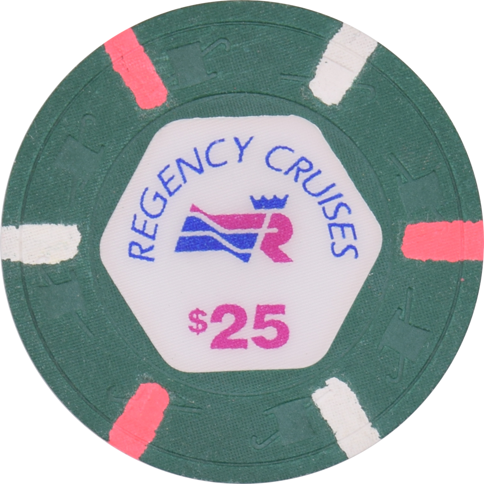 Regency Cruises Casino Miami Florida $25 Chip