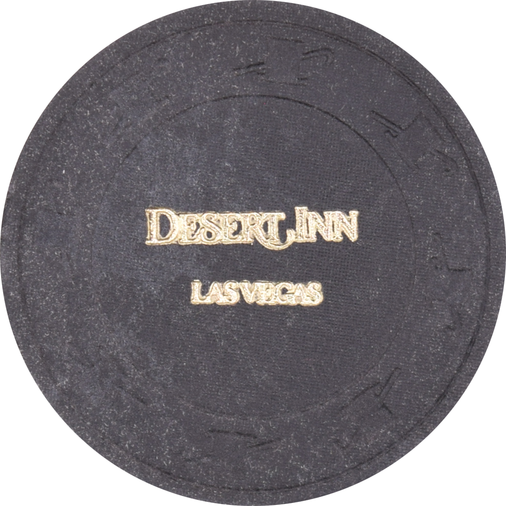 Desert Inn Casino Las Vegas Nevada Hot Stamp Roulette Black Chip 1980