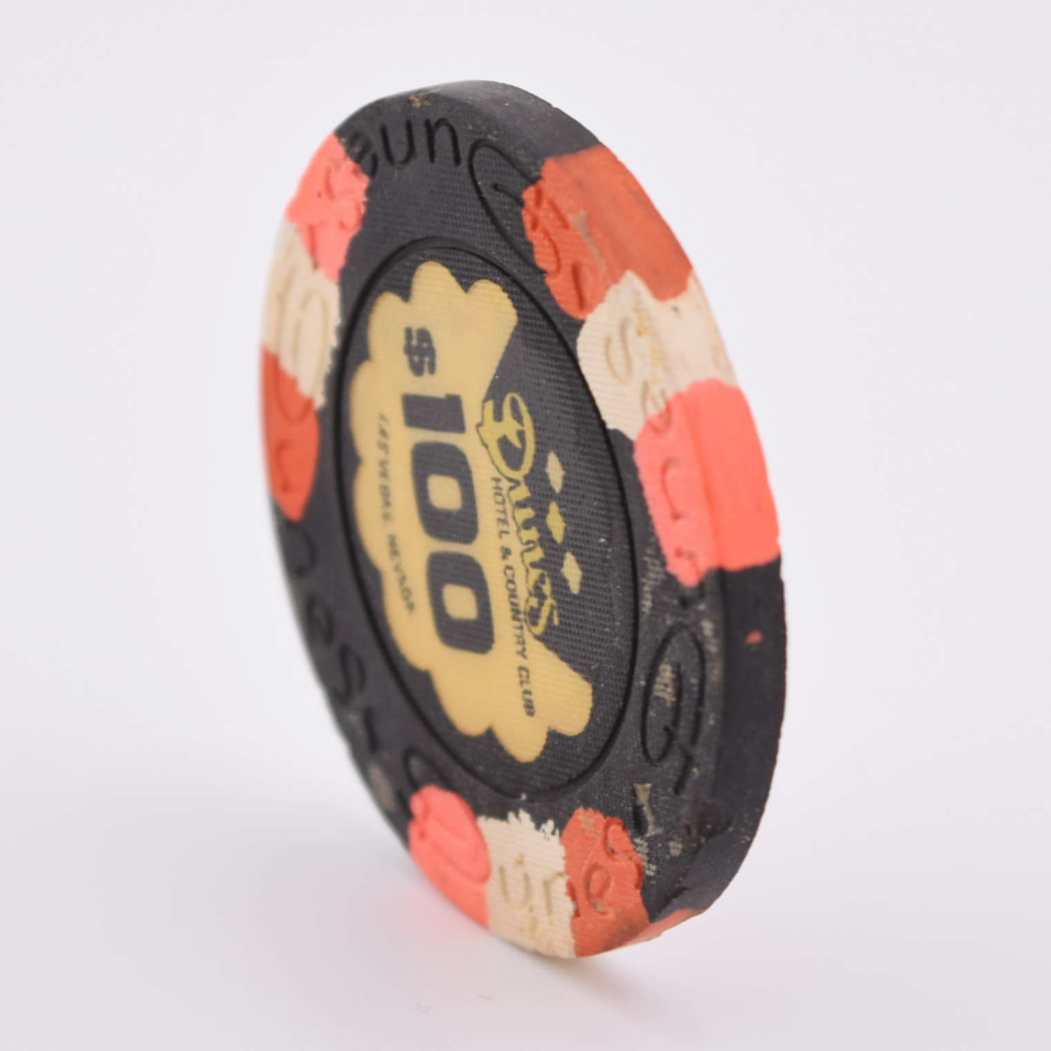 Dunes Casino Las Vegas Nevada $100 Dig Chip 1960s