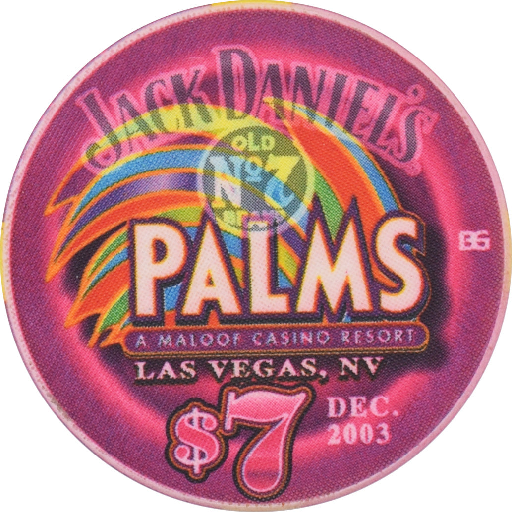 Palms Casino Las Vegas Nevada $7 Jack Daniels Chip 2003