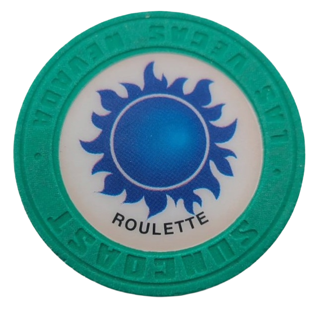 Suncoast Casino Las Vegas Nevada Roulette Aqua Chip 2000