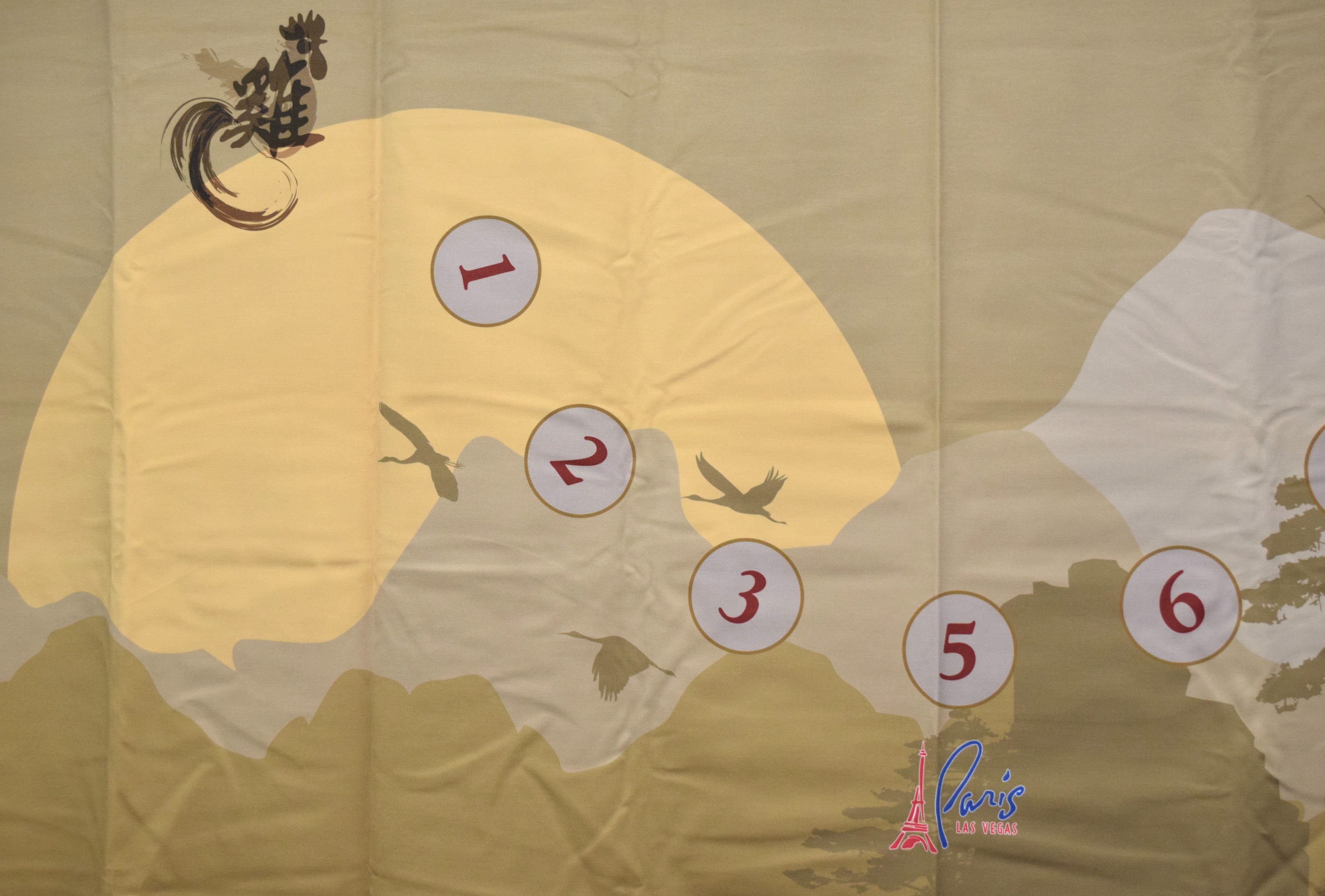 Paris Casino Las Vegas Nevada Year of The Rooster 2017 Pai Gow Layout