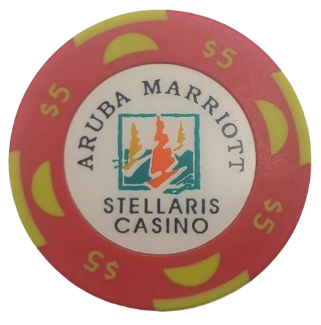 Stellaris Casino Marriott Palm Beach Aruba $5 Chip