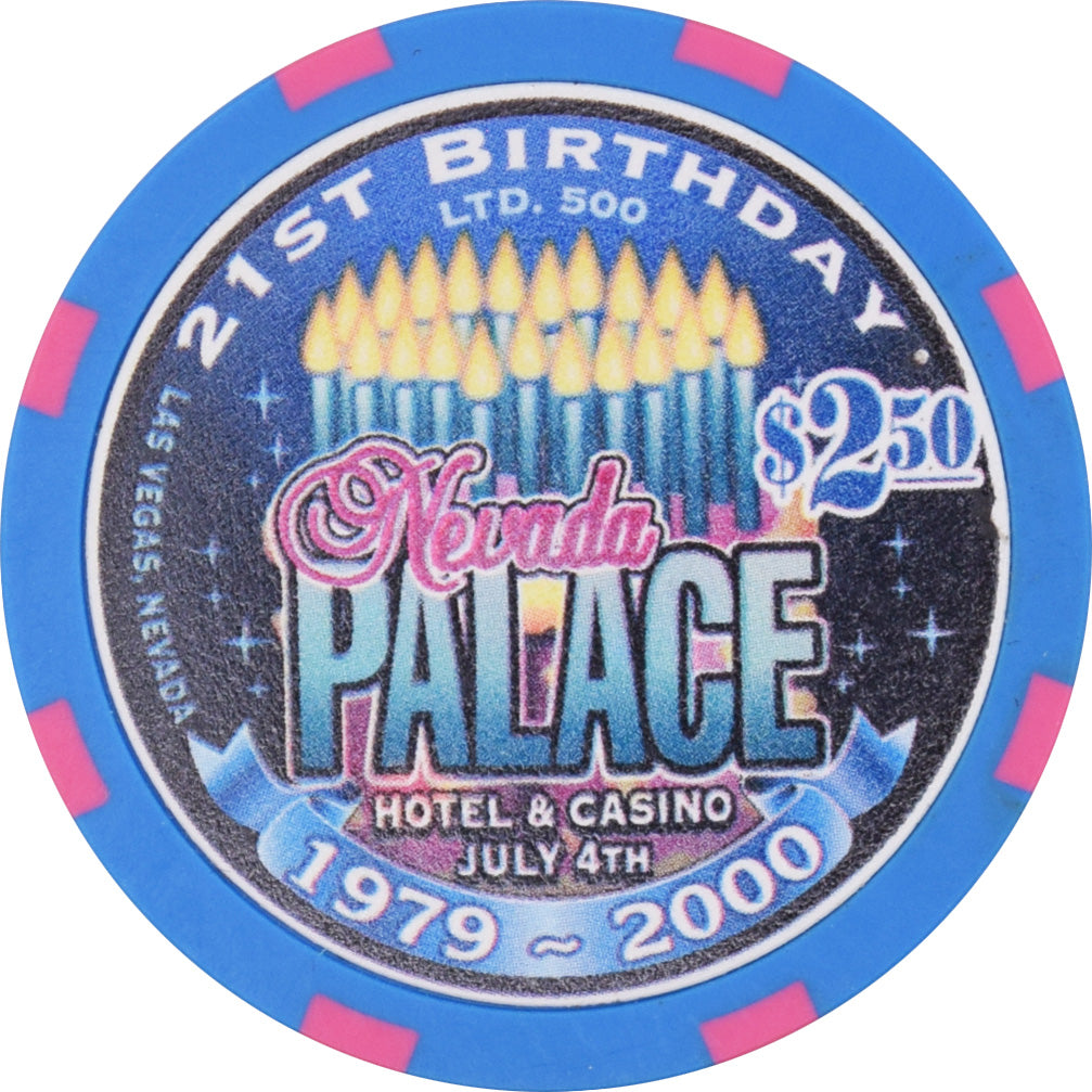 Nevada Palace Casino Las Vegas Nevada $2.50 21st Birthday Chip 2000