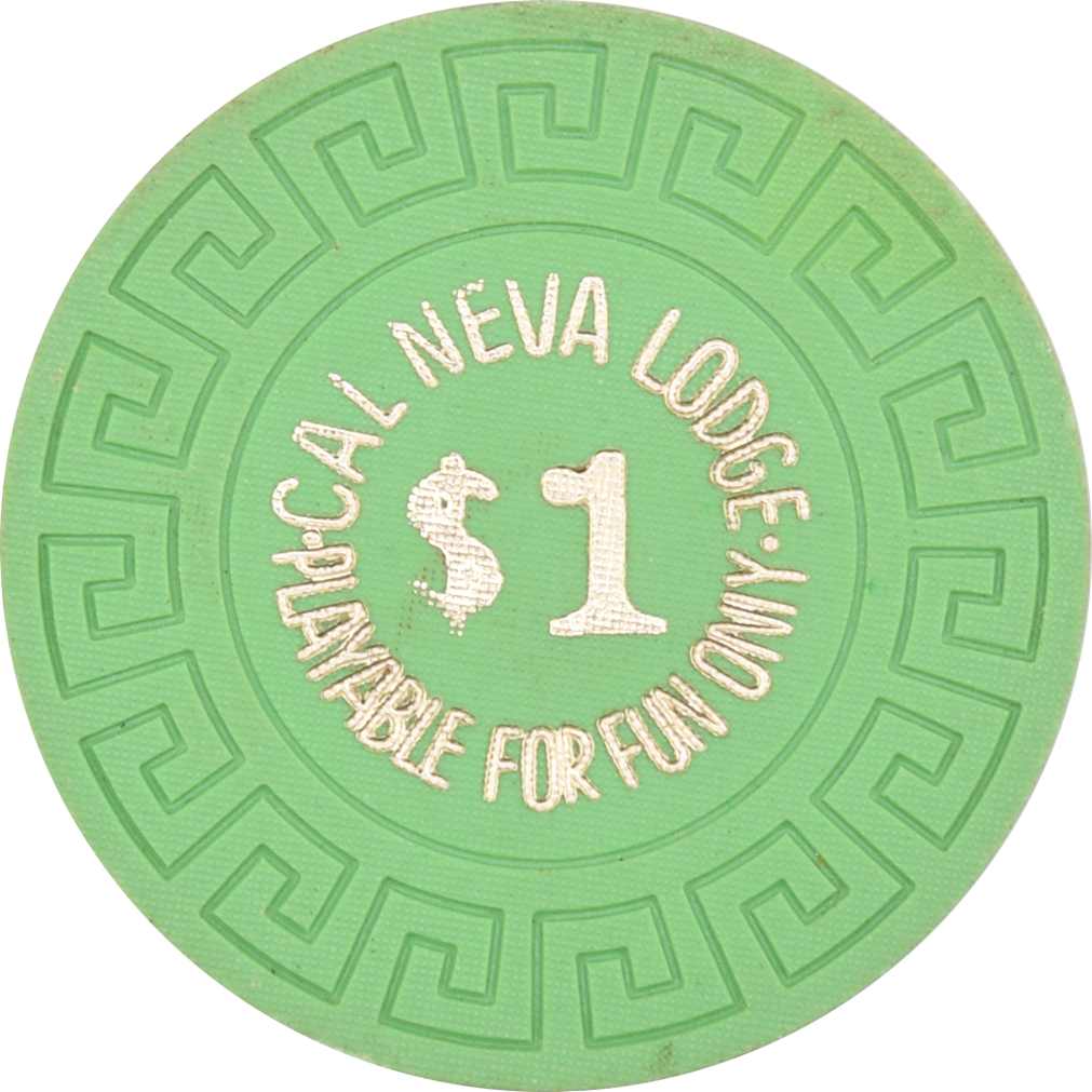 Cal-Neva Lodge Casino Lake Tahoe Nevada $1 Playable for Fun Only Chip 1964