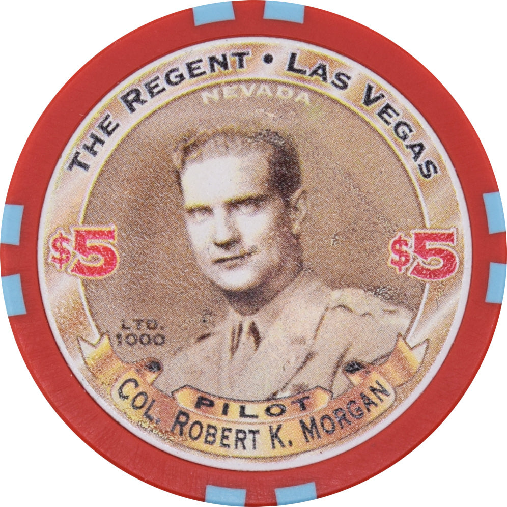 The Regent Casino Las Vegas Nevada $5 Dauntless Dotty Chip 2001