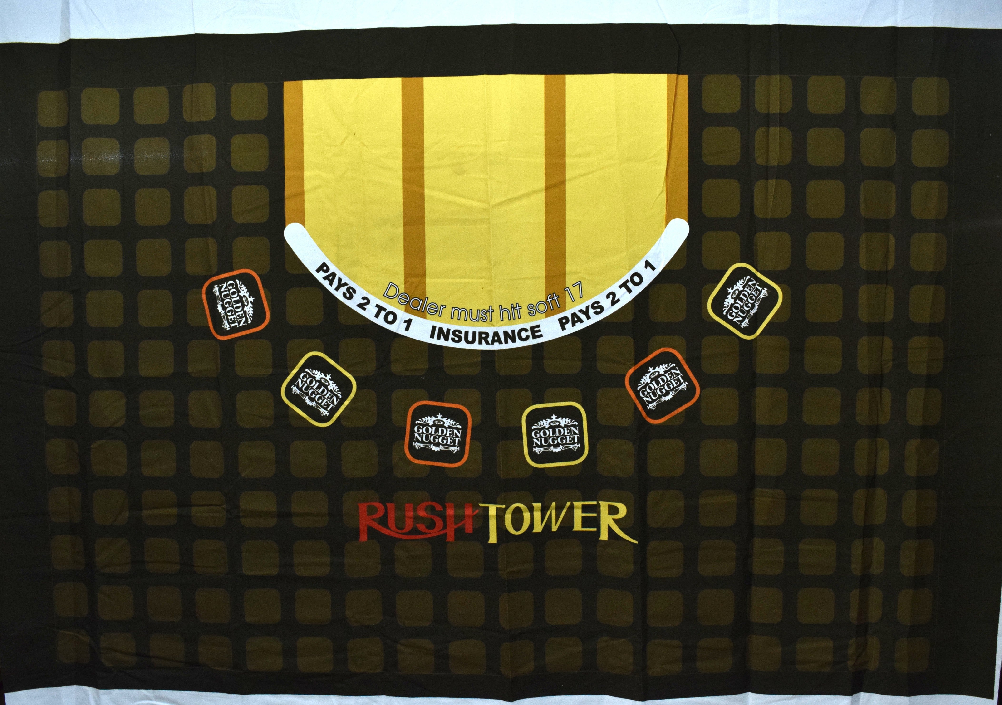 Golden Nugget Casino Las Vegas Nevada Rush Tower Yellow Stripe New Blackjack Layout