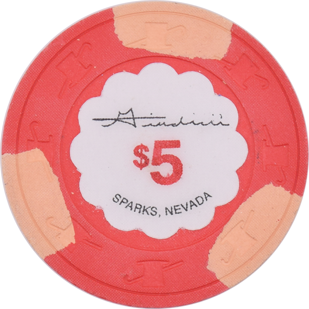 Giudici's (Victorian Gambling Hall) Casino Sparks Nevada $5 Chip 1994