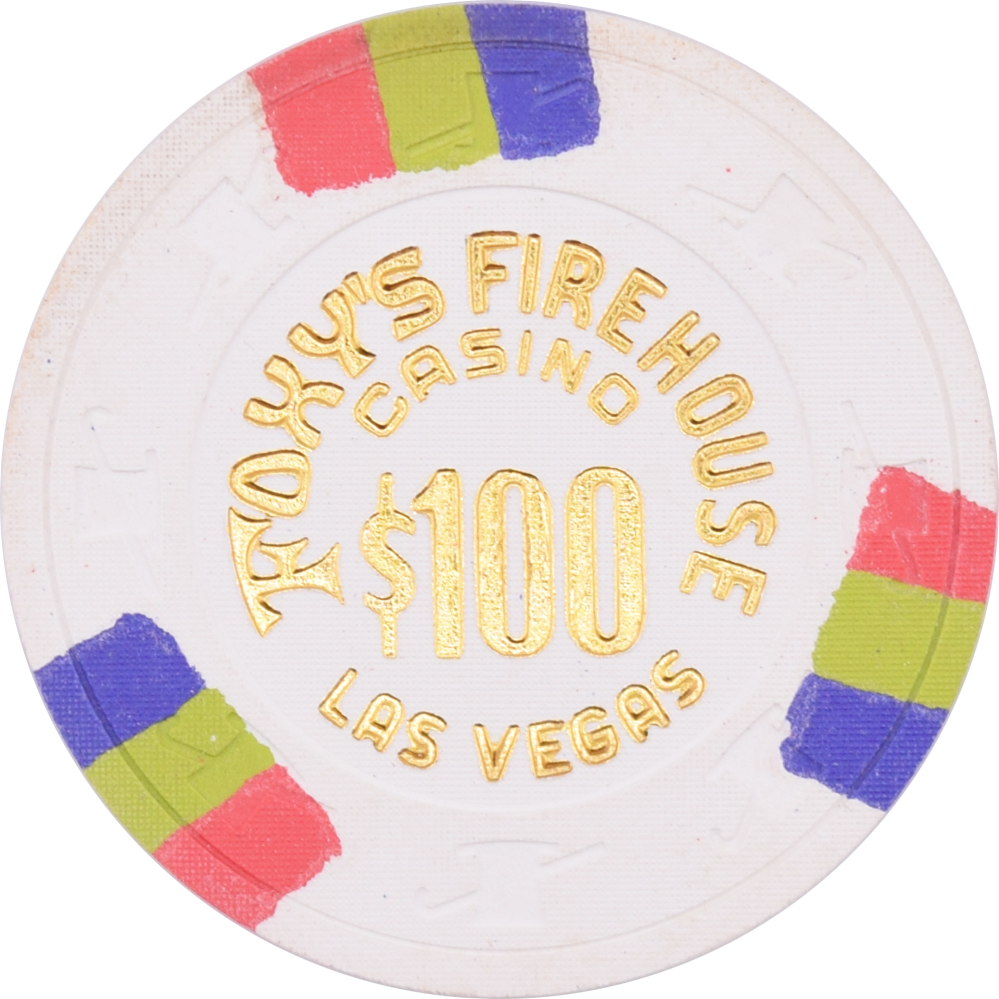 Foxy's Firehouse Casino Las Vegas Nevada $100 Chip 1969