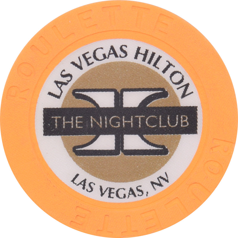 Las Vegas Hilton Casino Las Vegas Nevada Arc Yellow Roulette The Night Club Chip 1998