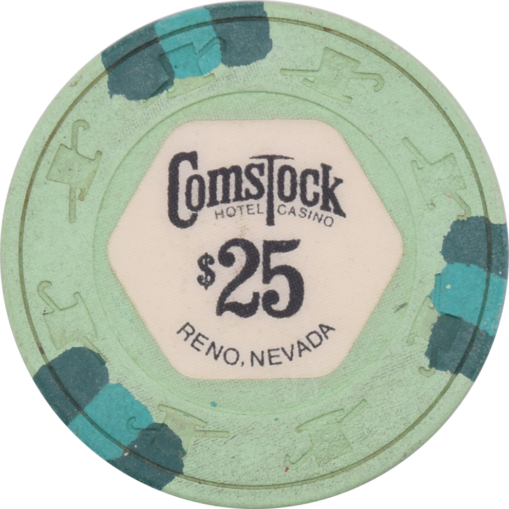 Comstock Casino Reno Nevada $25 Chip 1980s