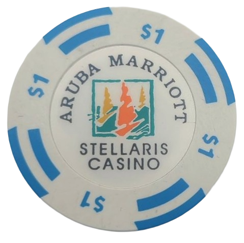 Stellaris Casino Marriott Palm Beach Aruba $1 Chip