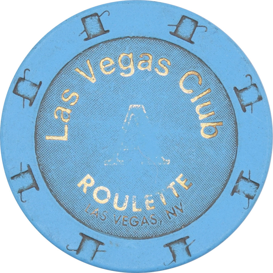 Las Vegas Club Casino Las Vegas Nevada Light Blue Roulette A Chip 2004