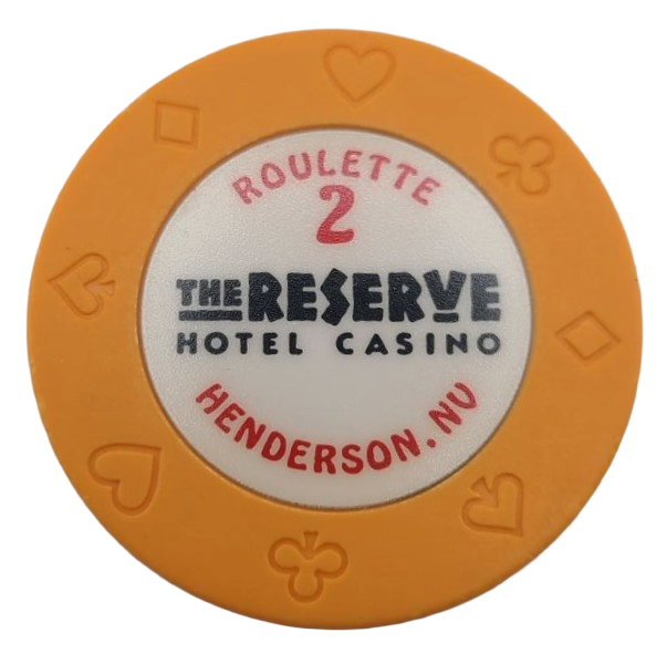 The Reserve Casino Henderson Nevada Roulette Orange Chip 1998