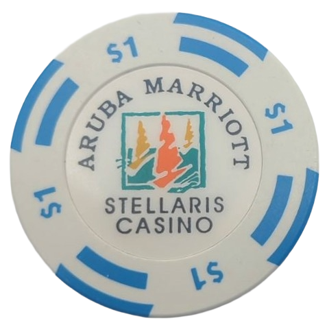 Stellaris Casino Marriott Palm Beach Aruba $1 Chip