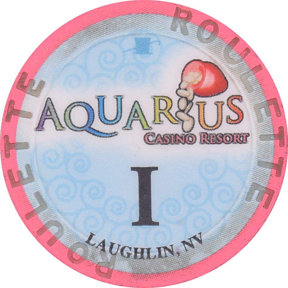 Aquarius Casino Laughlin Nevada Roulette I Hot Pink Chip 2006