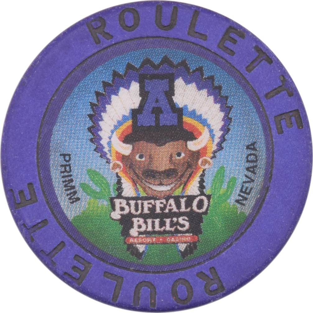 Buffalo Bill's Casino Primm Nevada Roulette A Purple Chip 1998