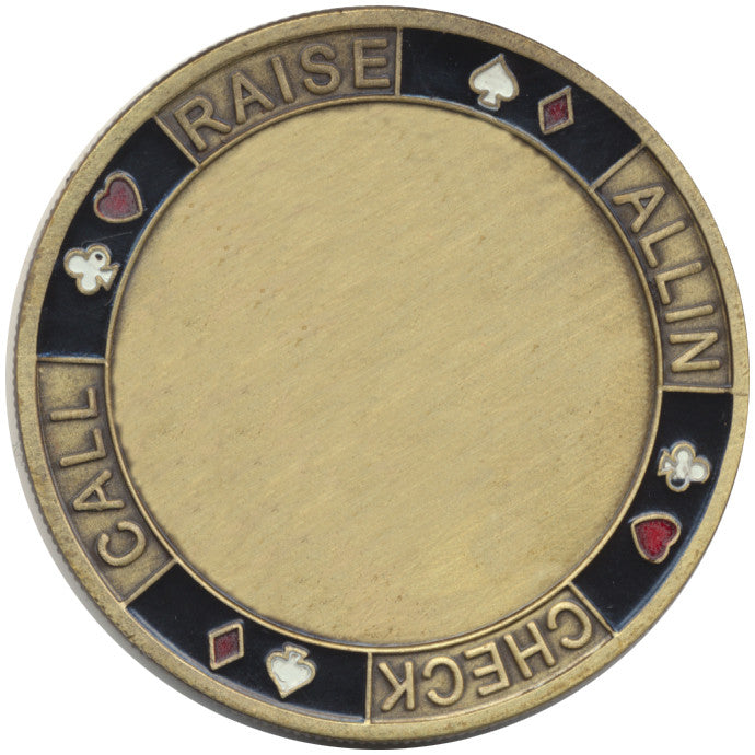 Card Guard Customizable Poker Card Guard Blank for Sticker Inlay - Spinettis Gaming - 15