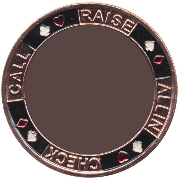 Card Guard Customizable Poker Card Guard Blank for Sticker Inlay - Spinettis Gaming - 4