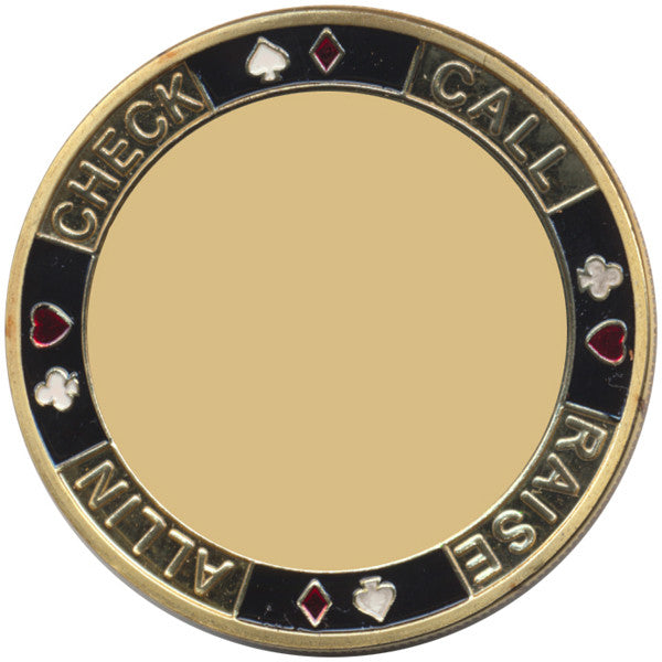 Card Guard Customizable Poker Card Guard Blank for Sticker Inlay - Spinettis Gaming - 3