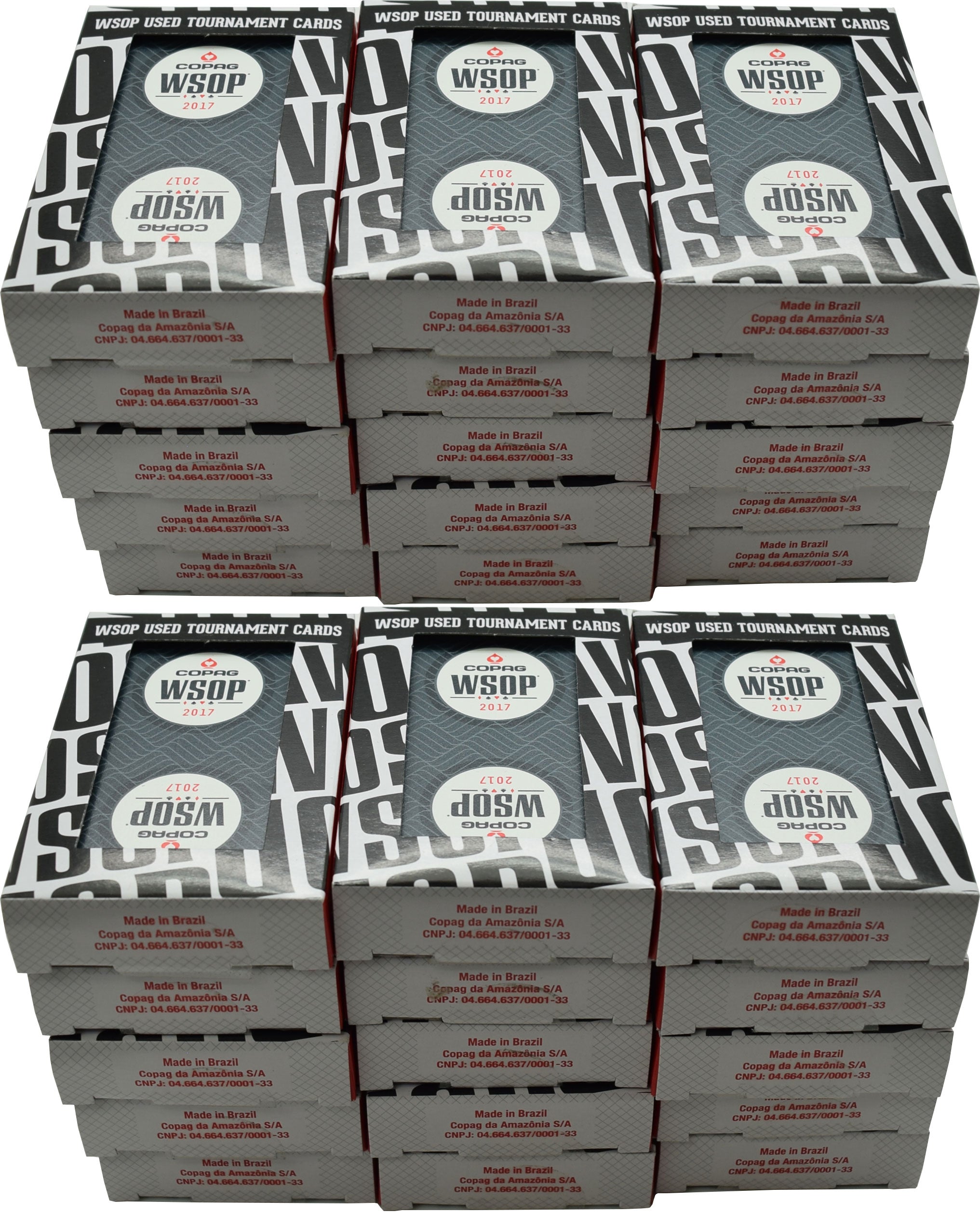 30 WSOP Copag Used Decks 2017 Used Decks
