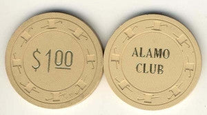 Alamo Club $1 (1952) Chip - Spinettis Gaming - 1