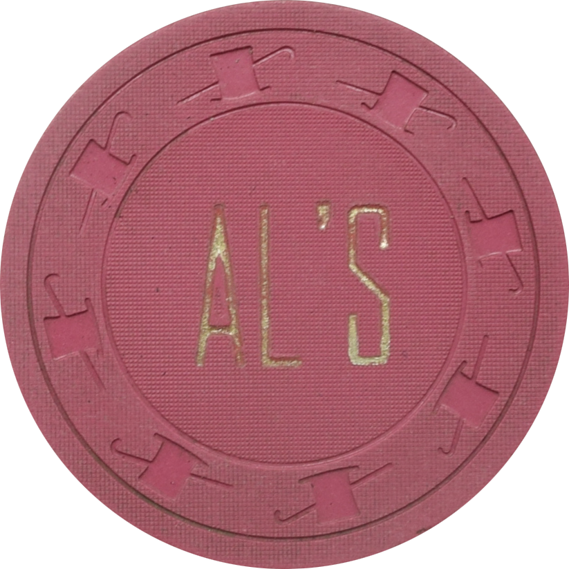Al's Liquors Casino N. Las Vegas Nevada $1 Chip 1955