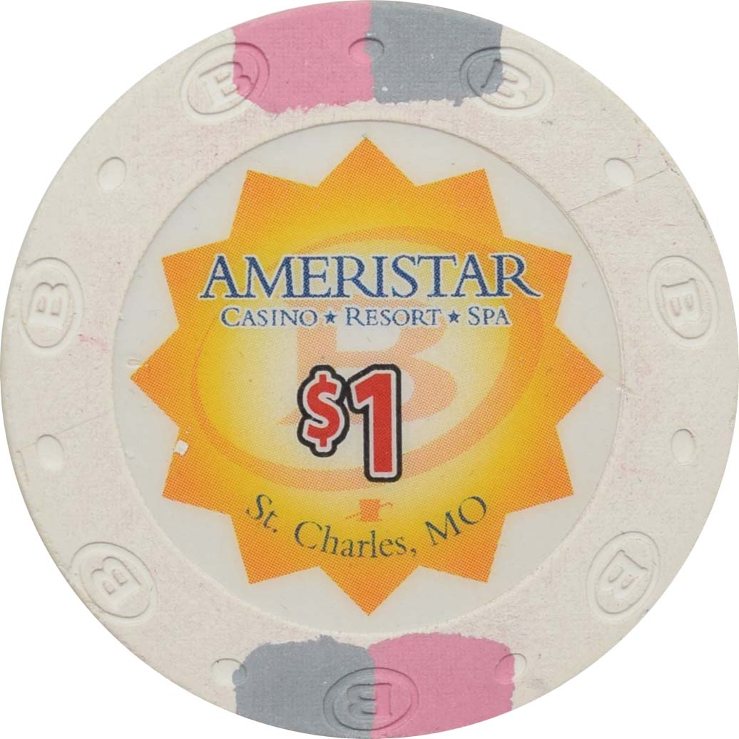 Ameristar - St. Charles Casino St. Charles Missouri $1 Chip