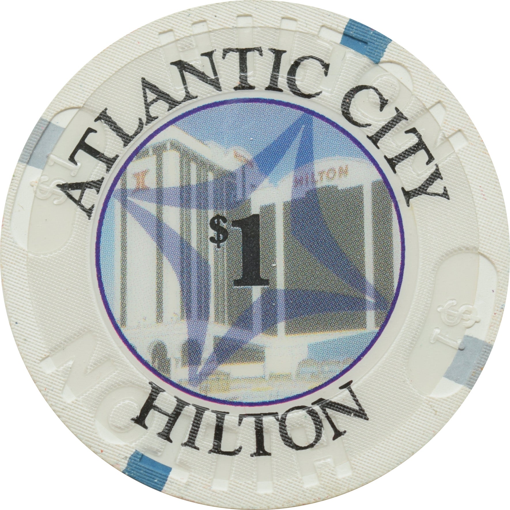 Atlantic City Hilton Casino Atlantic City NJ $1 Chip