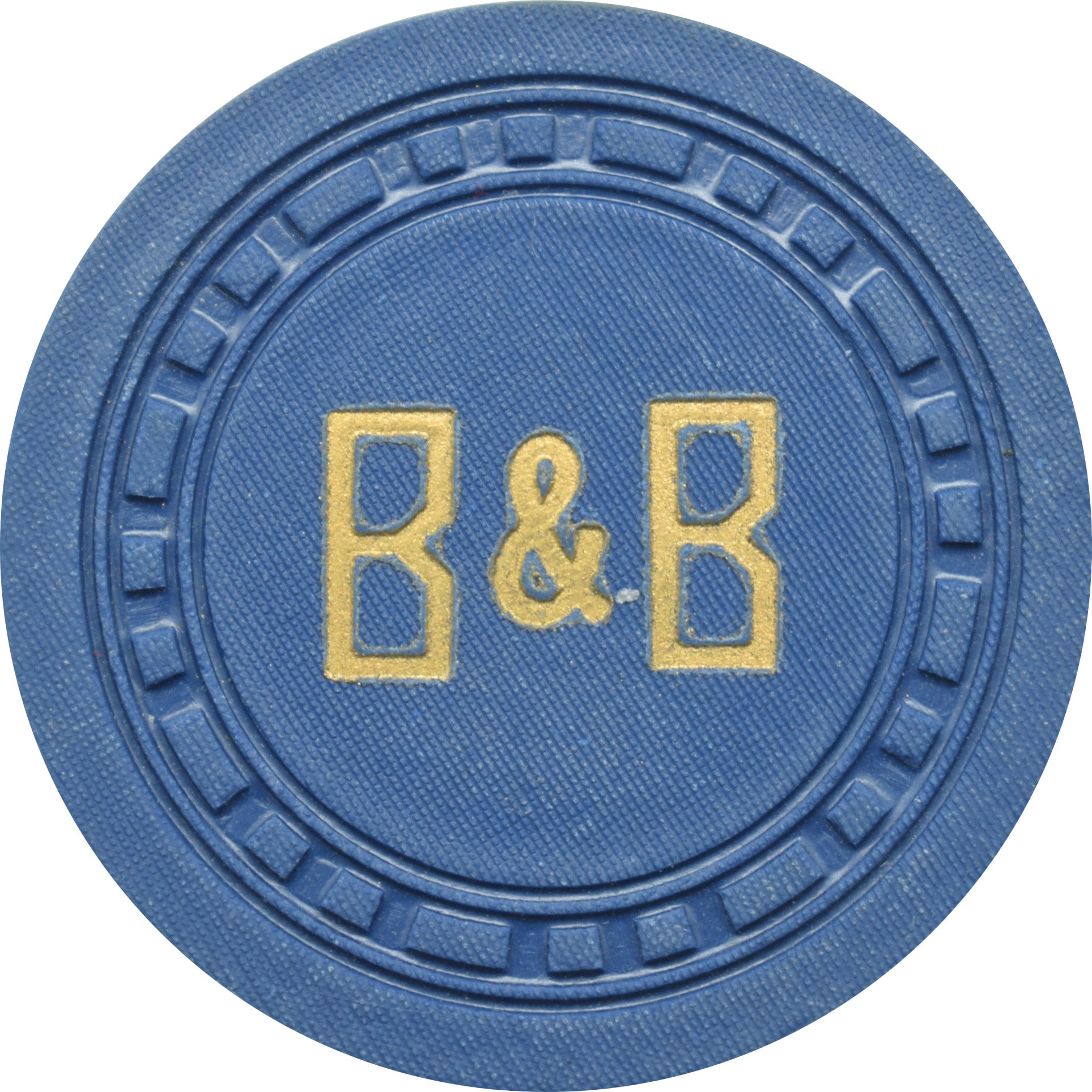 B & B Card Room Casino Bakersfield California $1 Chip