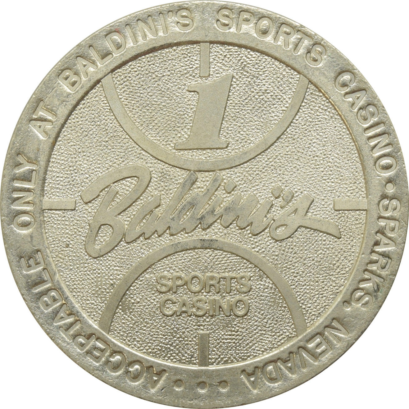 Baldini's Casino Sparks NV $1 Token 1988