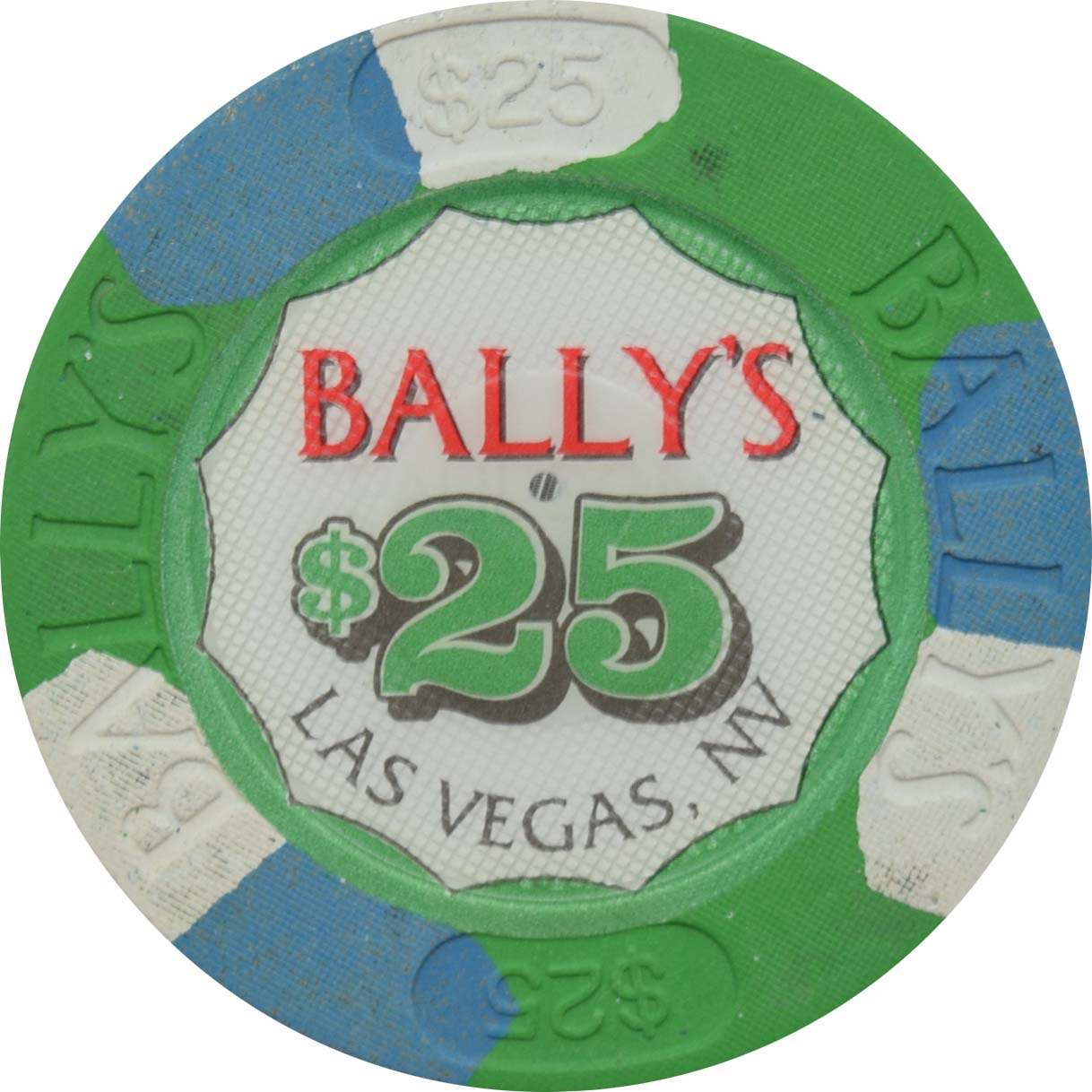 Bally's Casino Las Vegas Nevada $25 Chip 1999
