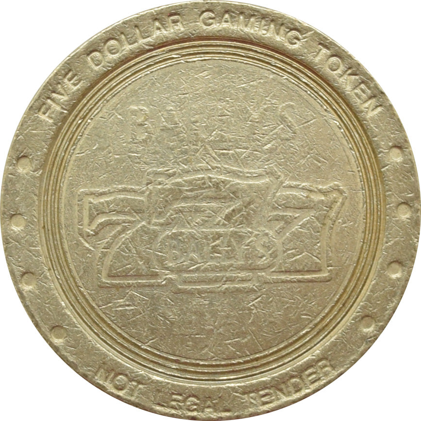 Bally's Casino Las Vegas Nevada $5 Token 1996
