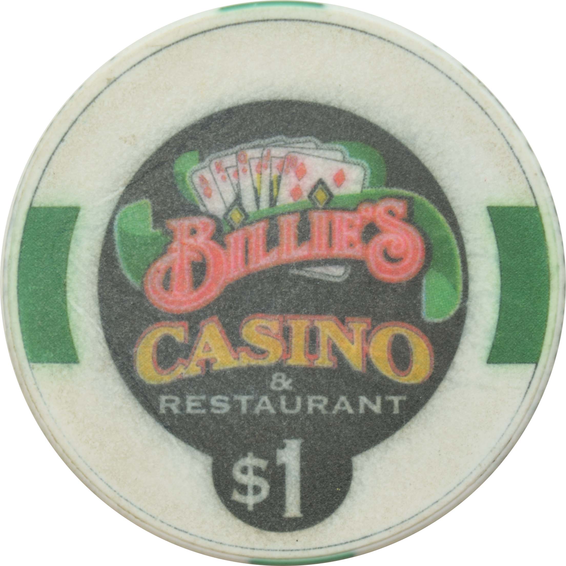 Billie's Casino Renton Washington $1 Chip