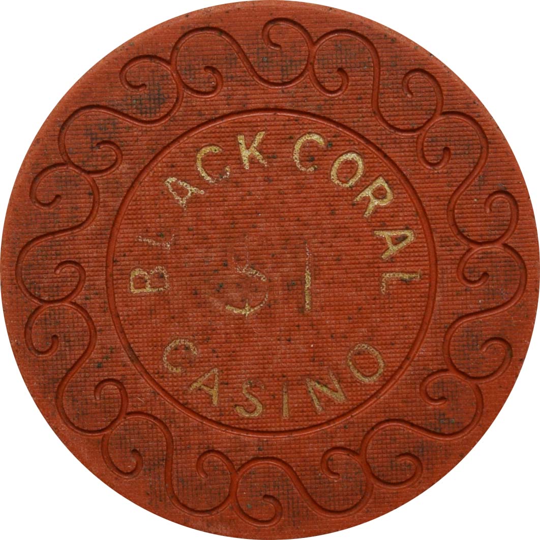 Black Coral Casino Kralendijk Bonaire $1 Chip