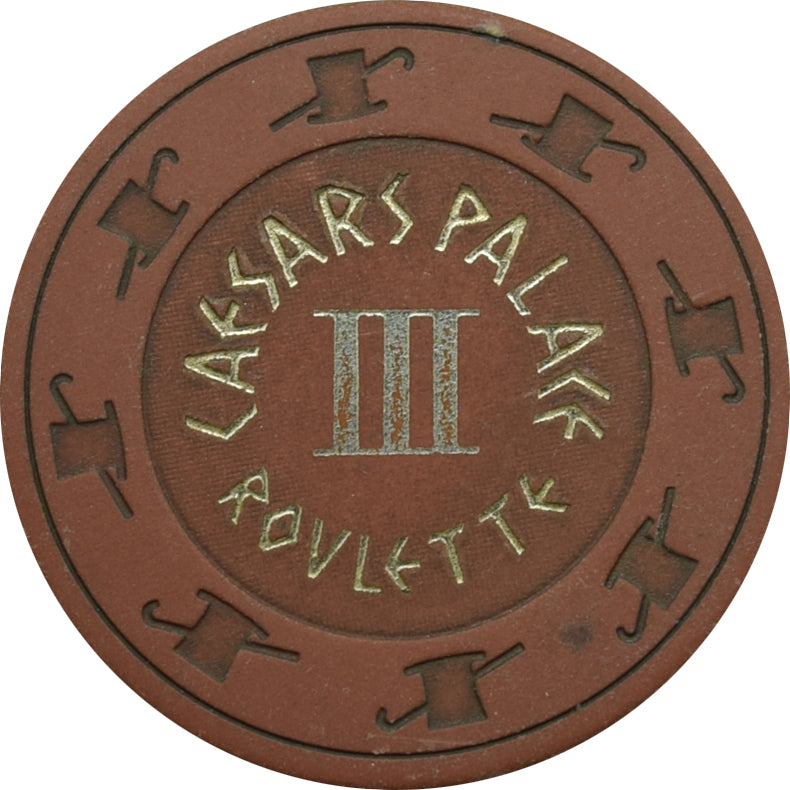 Caesars Palace Casino Las Vegas Nevada Roulette III Peach Chip 1970s