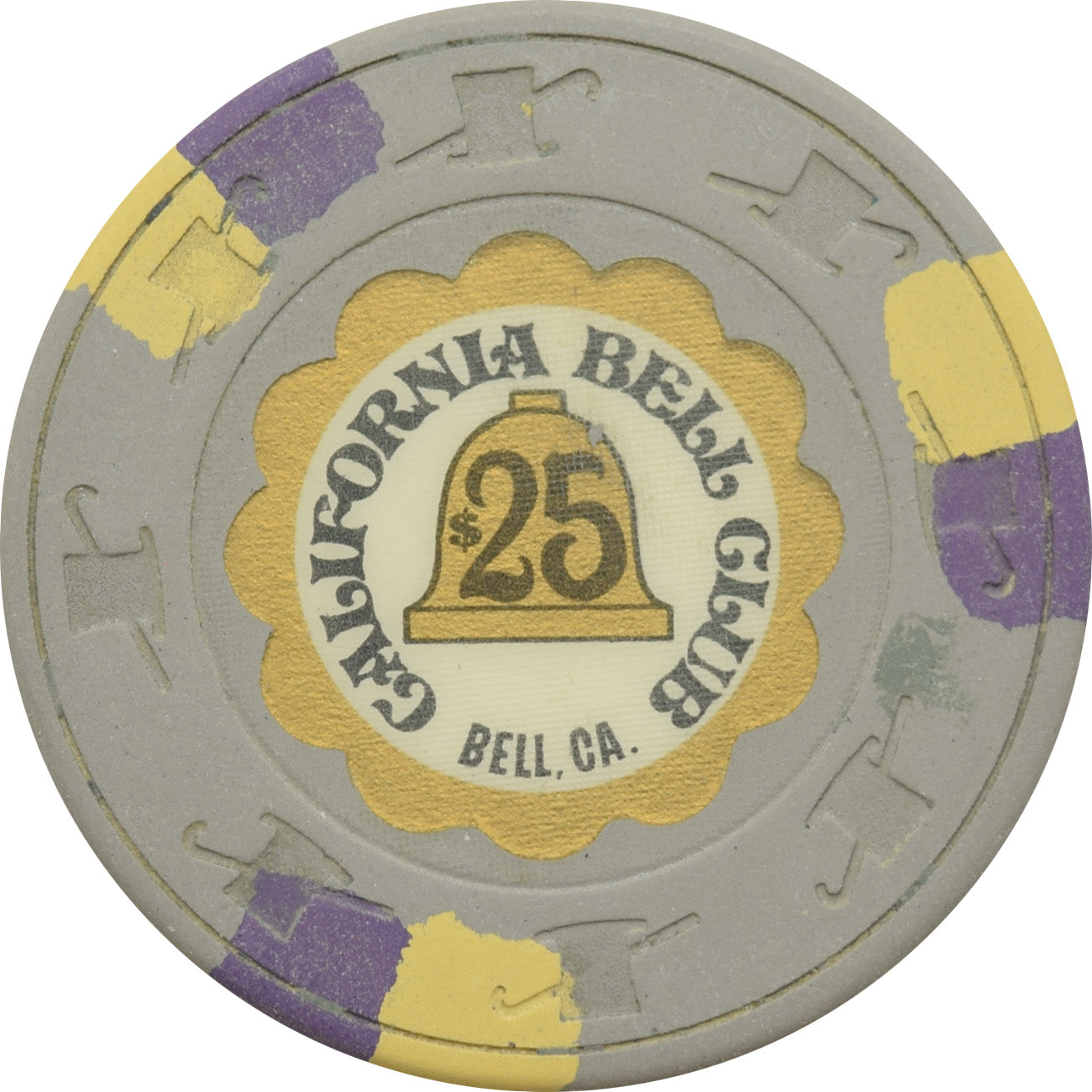 California Bell Club Casino Bell California $25 Chip