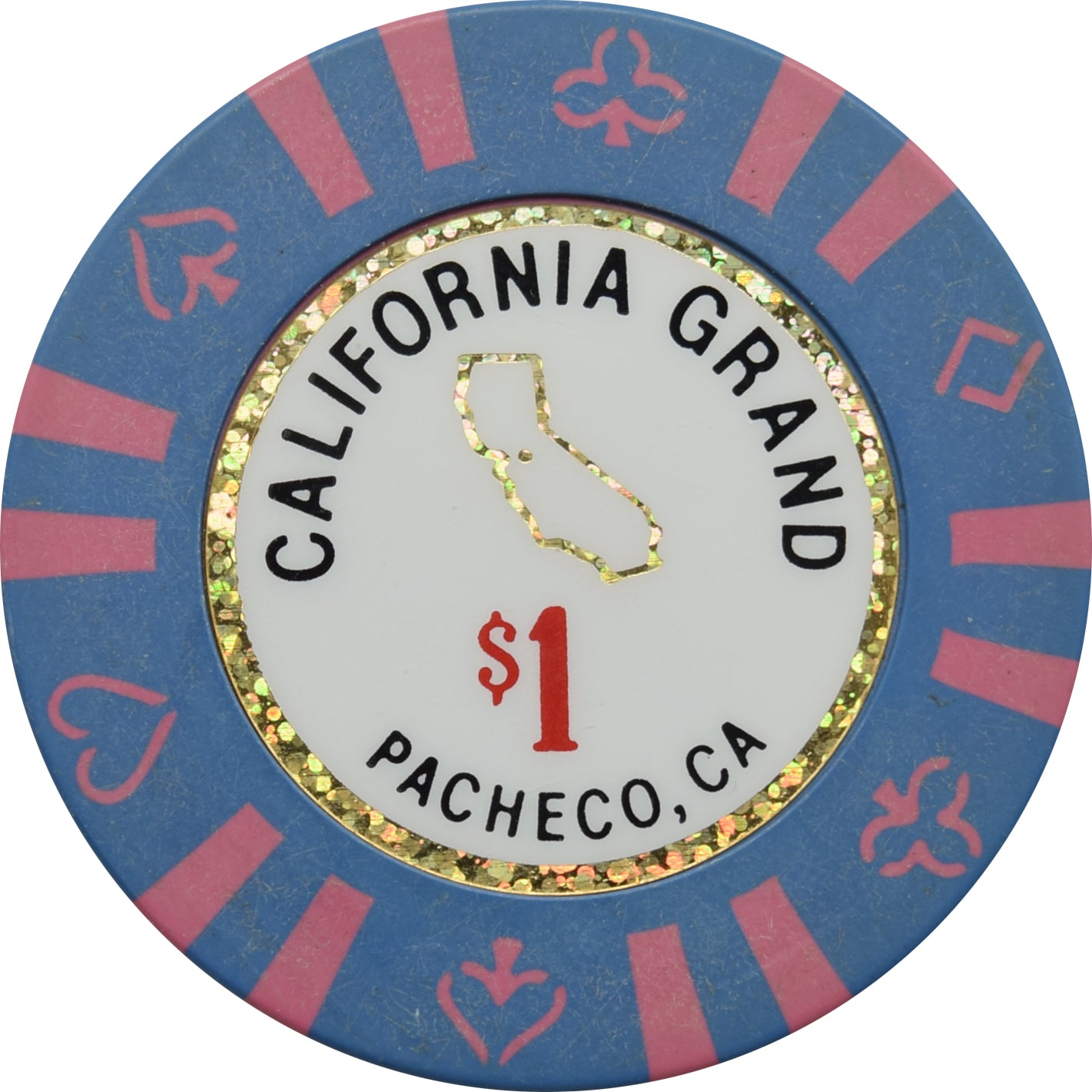 California Grand Casino Pacheco California $1 Chip