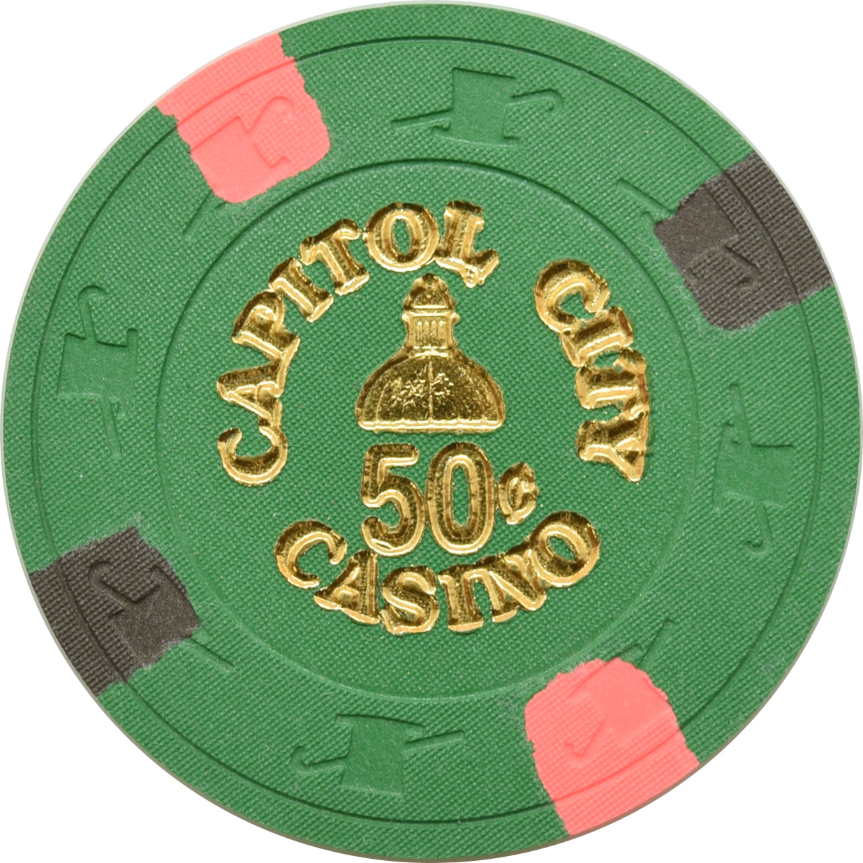 Capitol City Casino Sacramento CA 50 Cent Chip