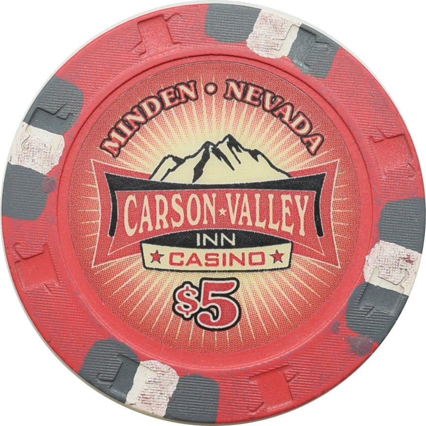 Carson Valley Inn Casino Minden Nevada $5 Chip 2013