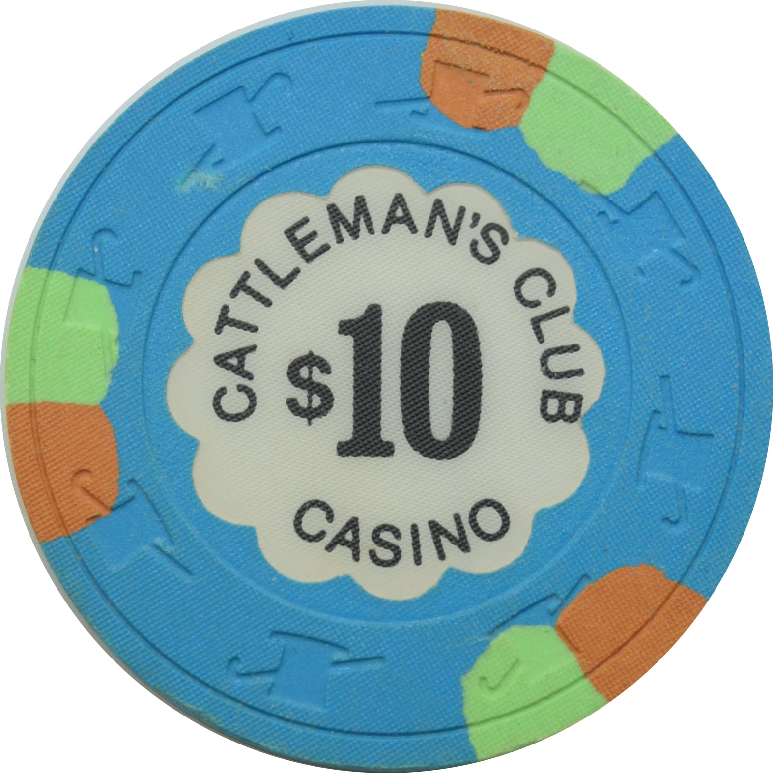 Cattleman's Club/Stockyards Inn Card Room $10 Chip Spokane Washington