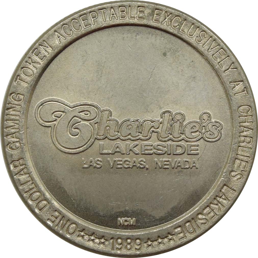 Charlie's Lakeside Las Vegas Nevada $1 Token 1989