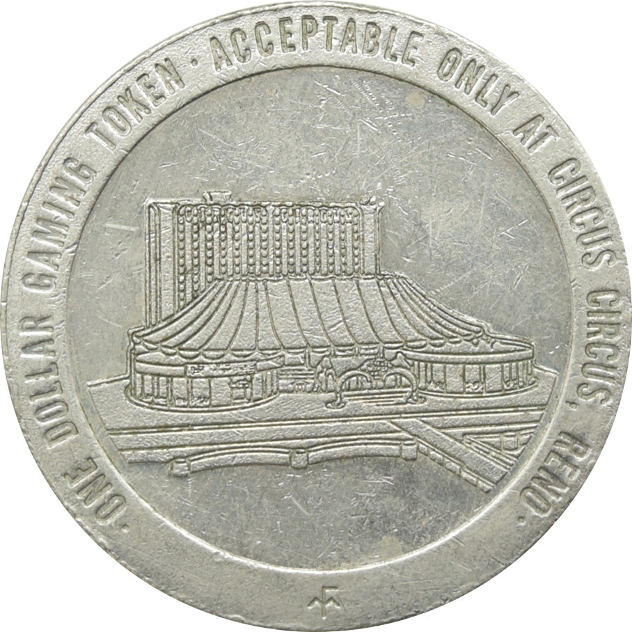 Circus Circus Casino Reno NV $1 Token 1979