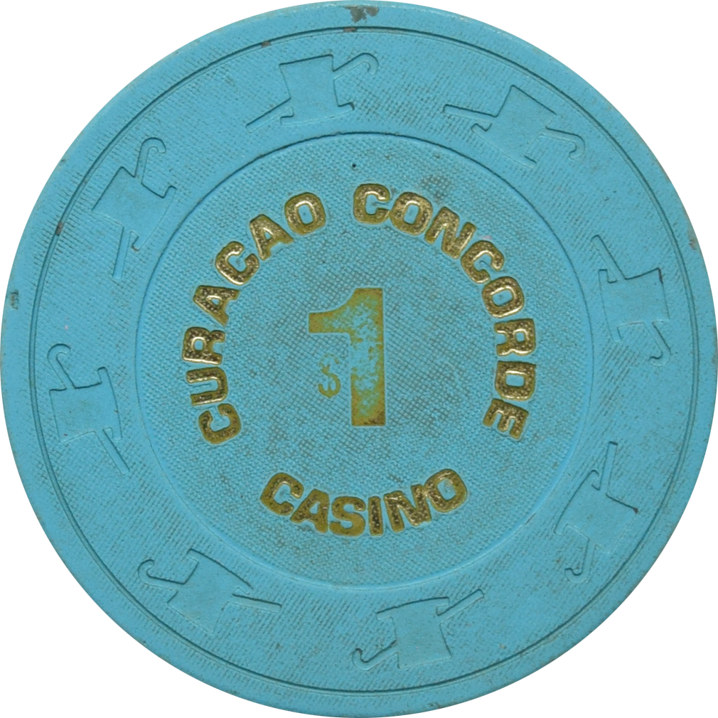 Concorde Curacao Casino Curacao $1 Chip