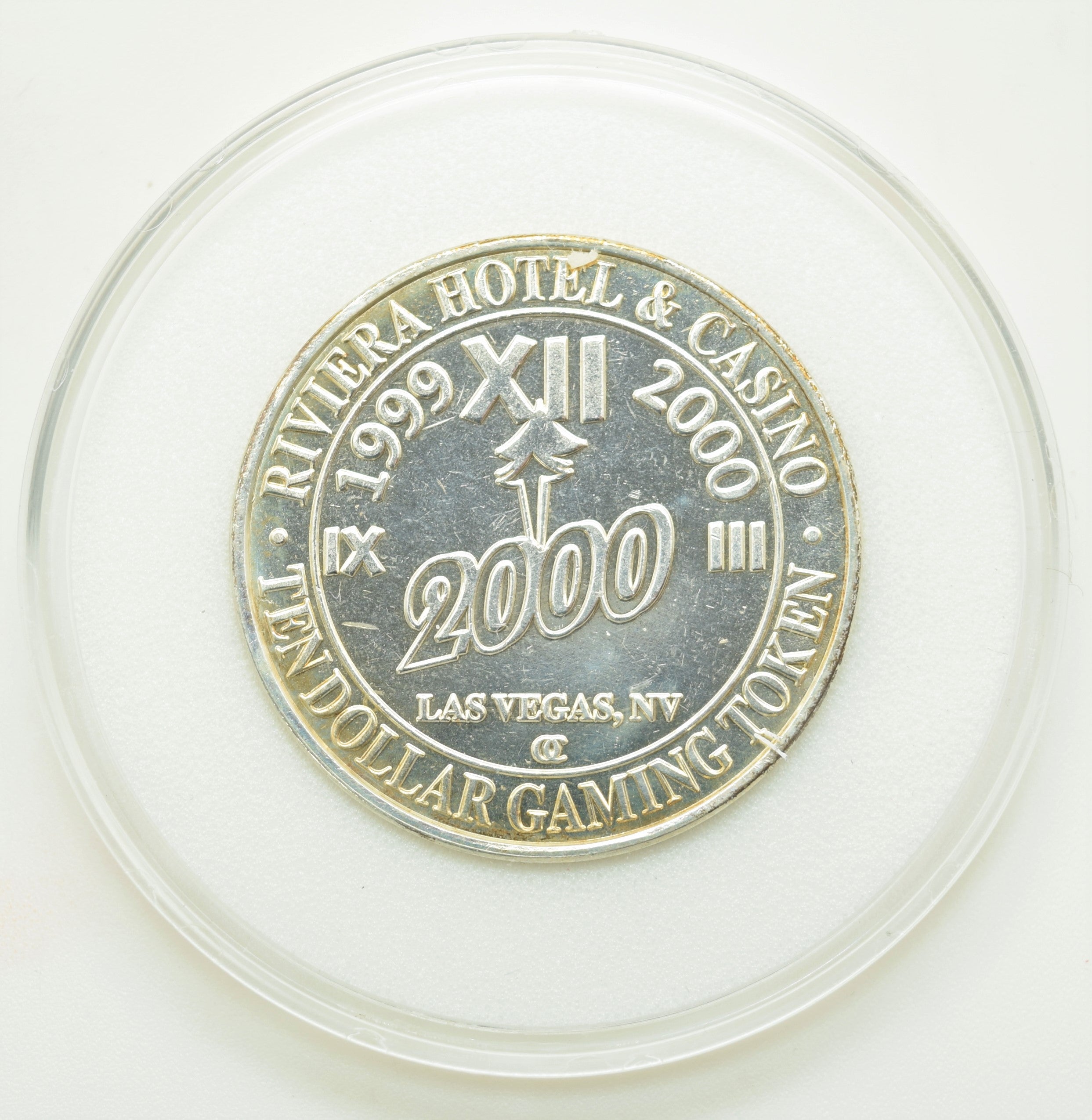 Riviera Casino Las Vegas Nevada $10 Hand Painted "Grand Opening 1955" Token 1999