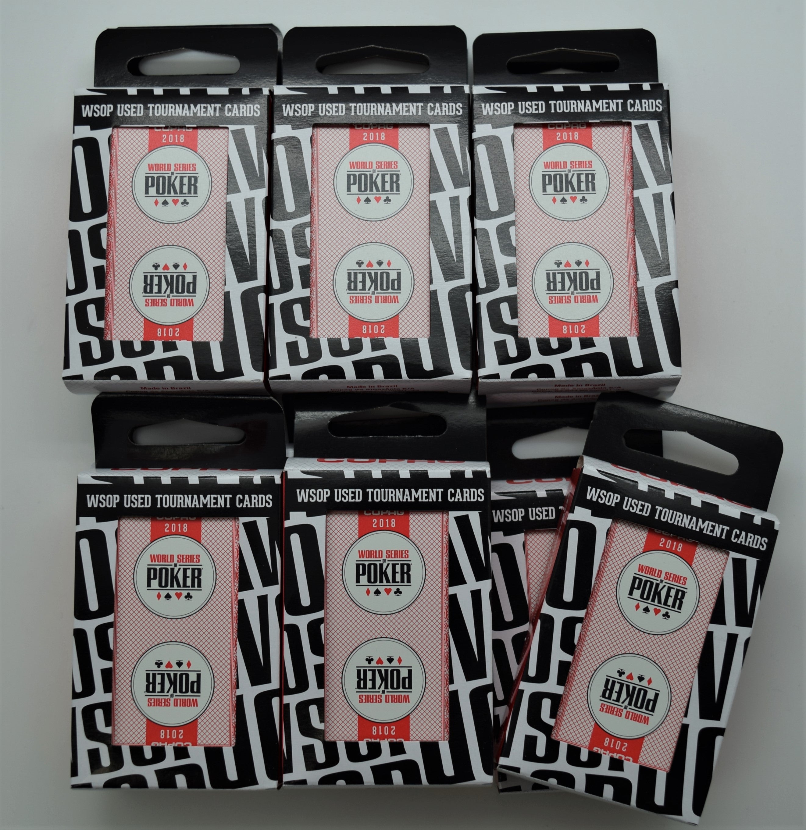 12 Pack WSOP Copag Used Decks 2018