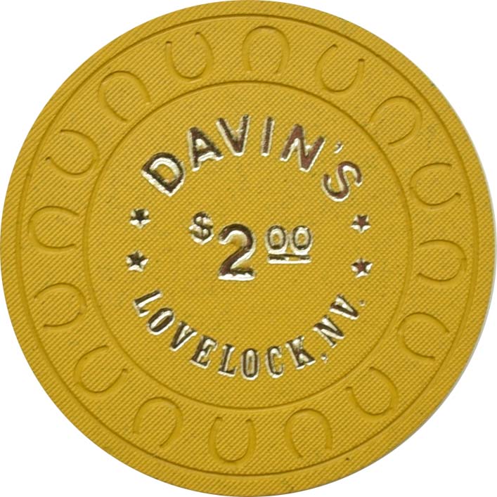 Davin's Casino Lovelock Nevada $2 Chip 1974
