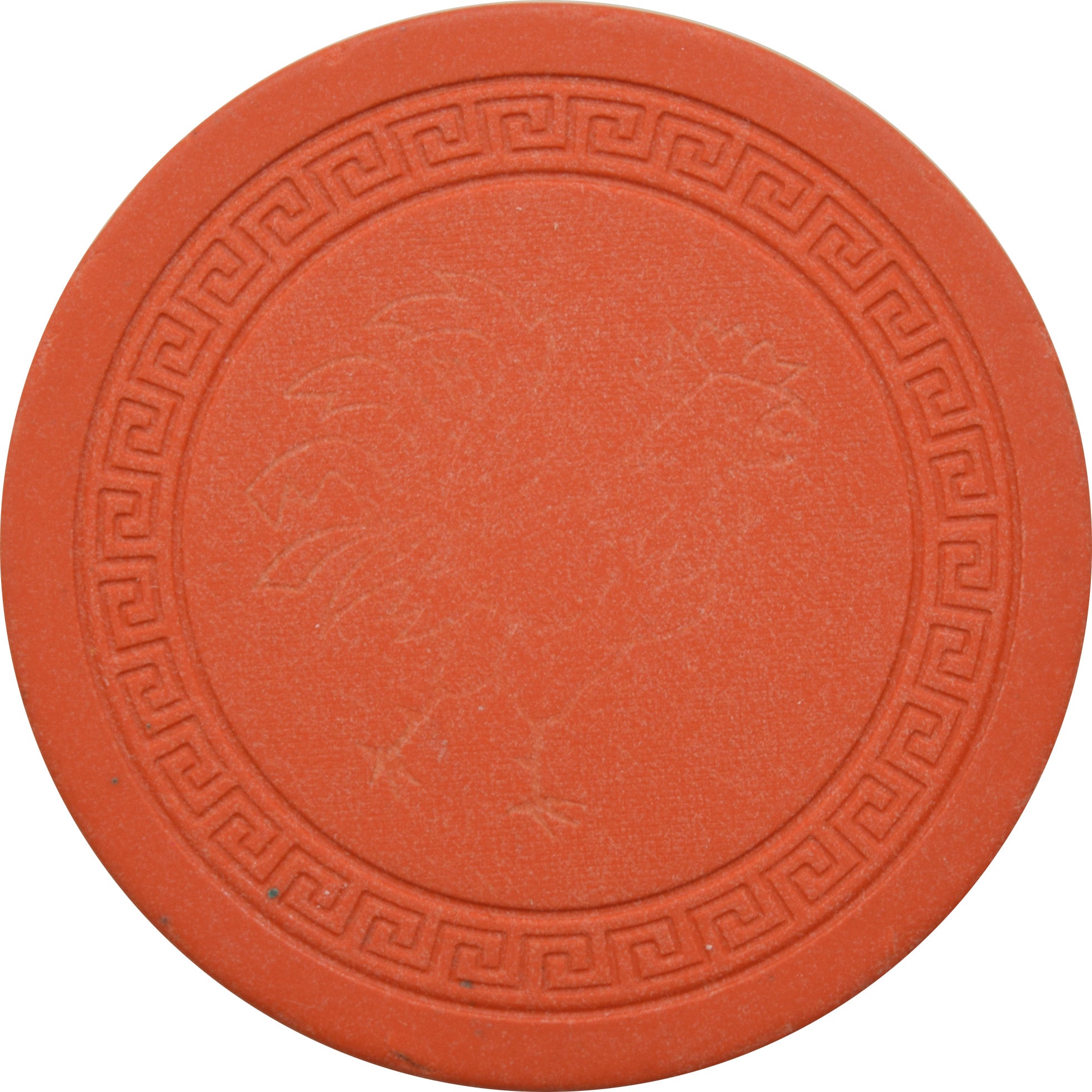 Dick Graves' Nugget Casino Sparks Nevada Orange Roulette Chip 1950s