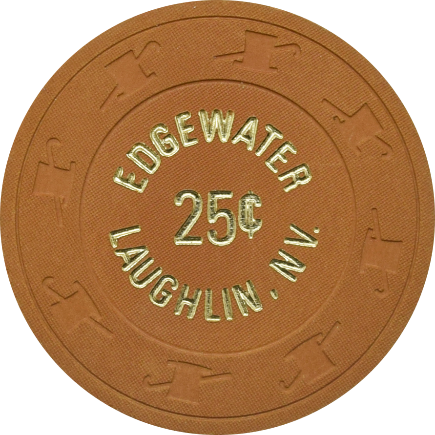 Edgewater Casino Laughlin Nevada 25 Cent Chip 1980s