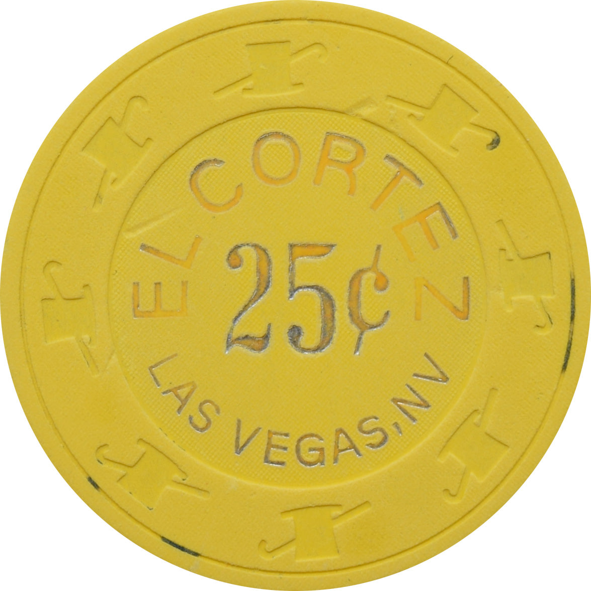 El Cortez Hotel Casino Las Vegas Nevada 25 Cent Chip 1990s